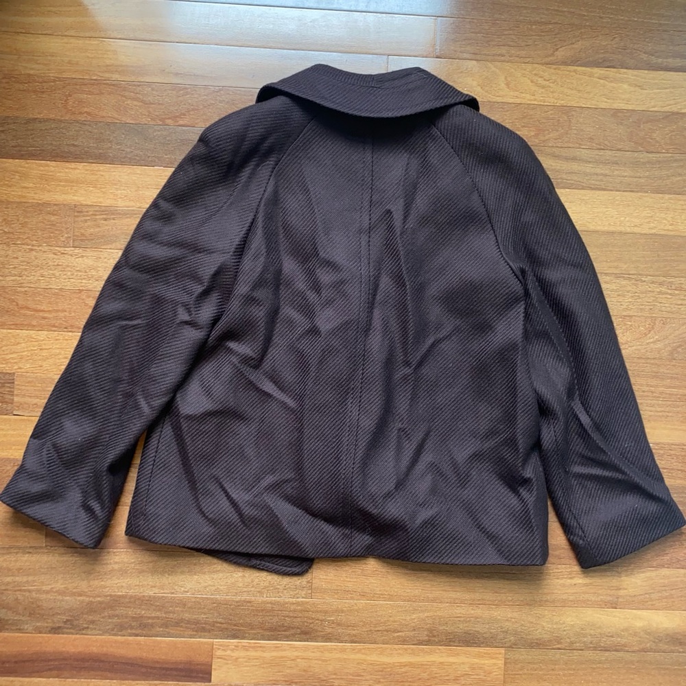 Talbots, brown wool blend jacket - Picture 4 of 5